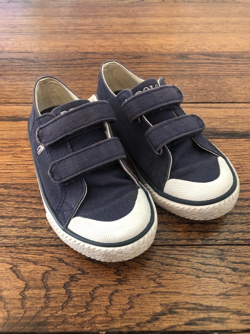 Polo Toddler Shoes, Navy/White, Size 10